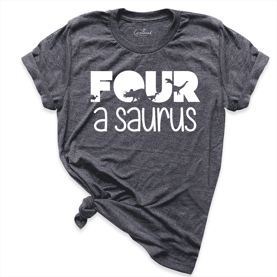 Four A Saurus Shirt D.Grey - Greatwood Boutique