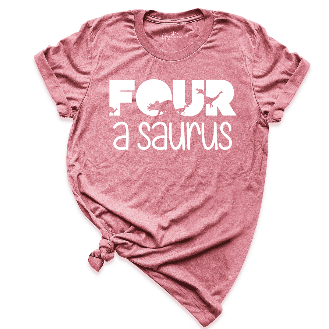 Four A Saurus Shirt Mauve - Greatwood Boutique