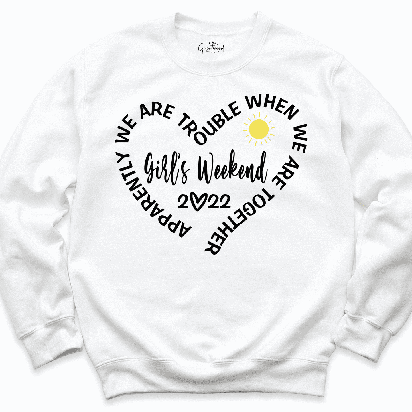 Girls weekend shirt white - Greatwood Boutique