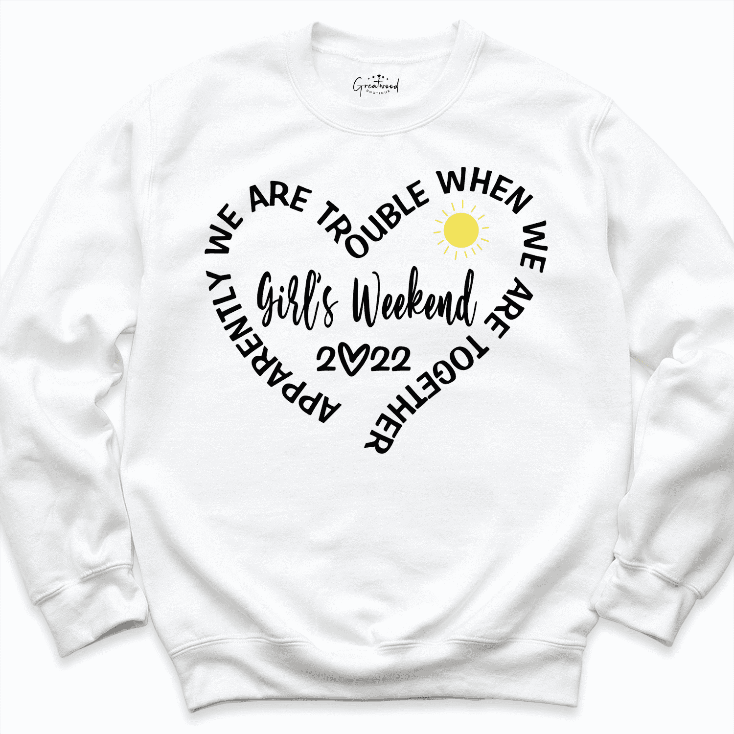 Girls weekend shirt white - Greatwood Boutique