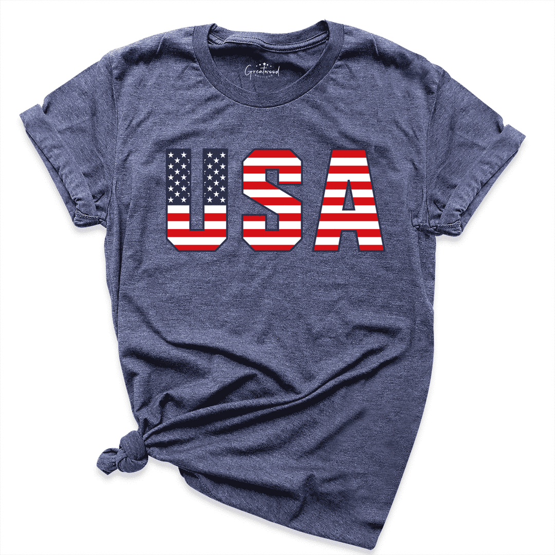 USA Shirt Navy - Greatwood Boutique