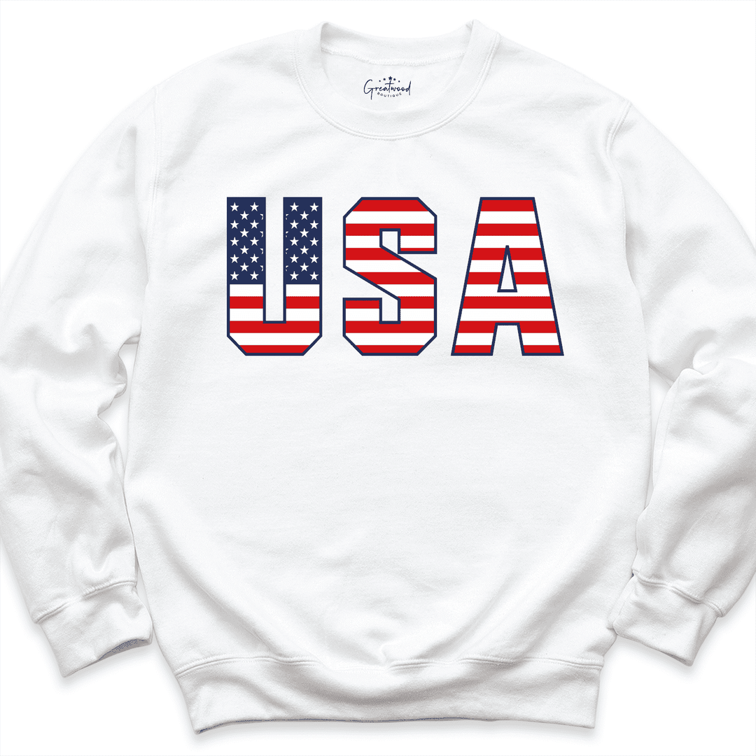 USA Shirt White - Greatwood Boutique