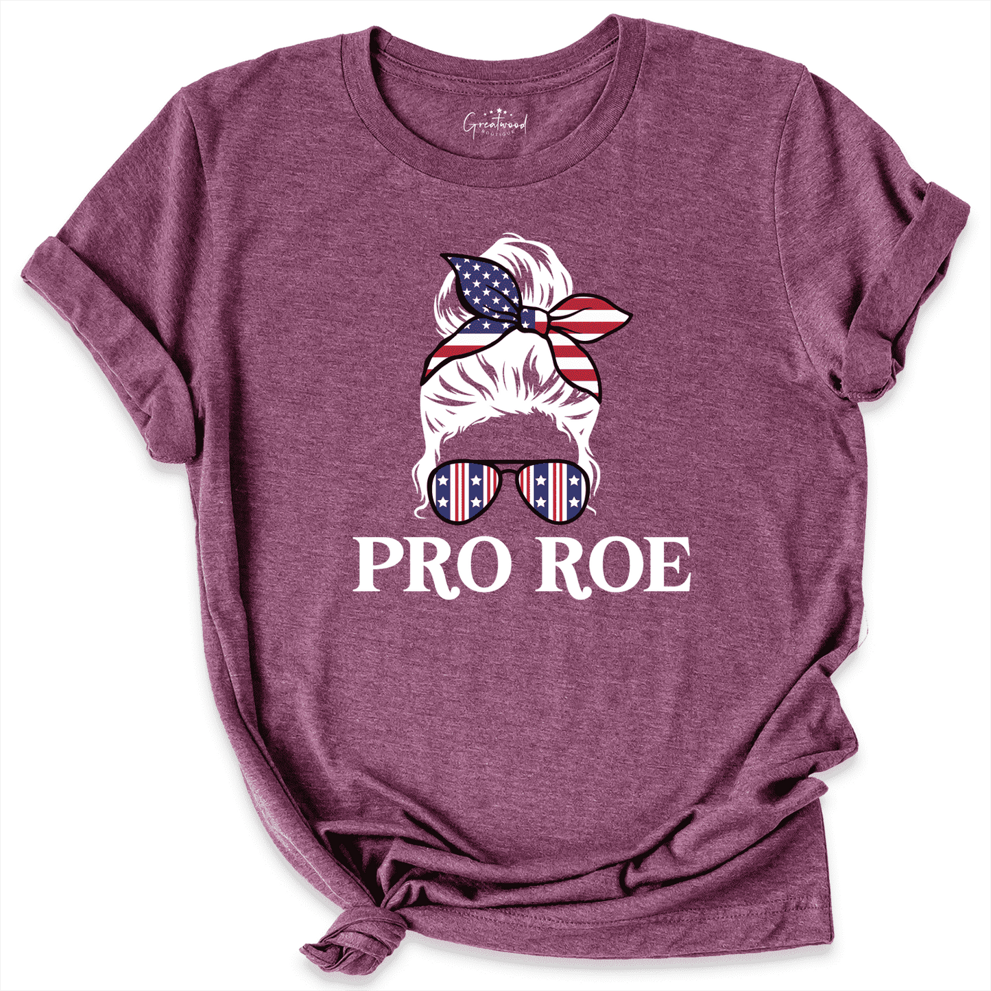 Pro Roe Shirt Maroon - Greatwood Boutique