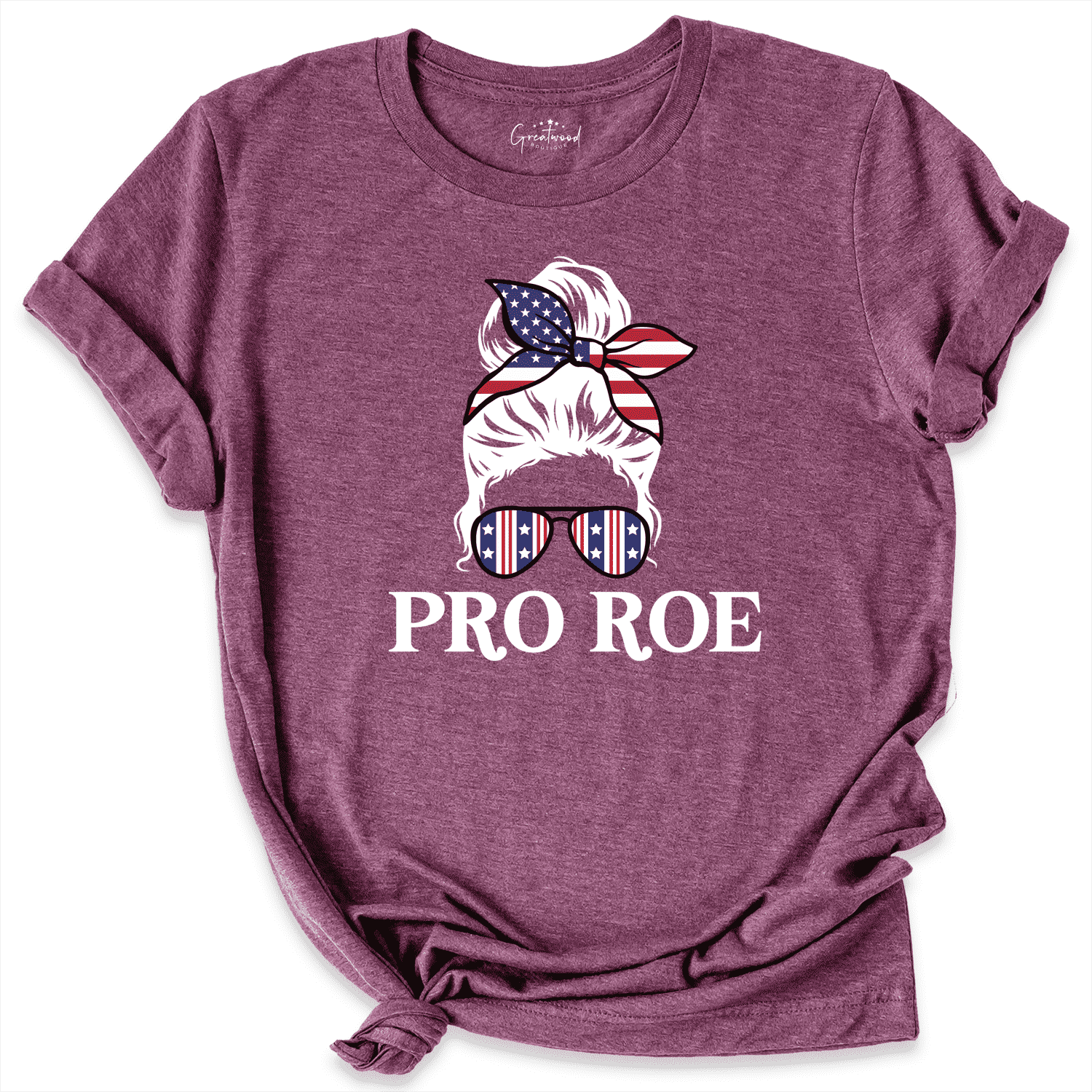 Pro Roe Shirt Maroon - Greatwood Boutique