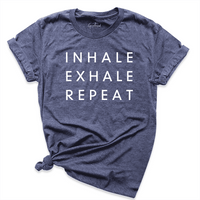 Inhale Exhale Repeat Shirt Navy - Greatwood Boutique