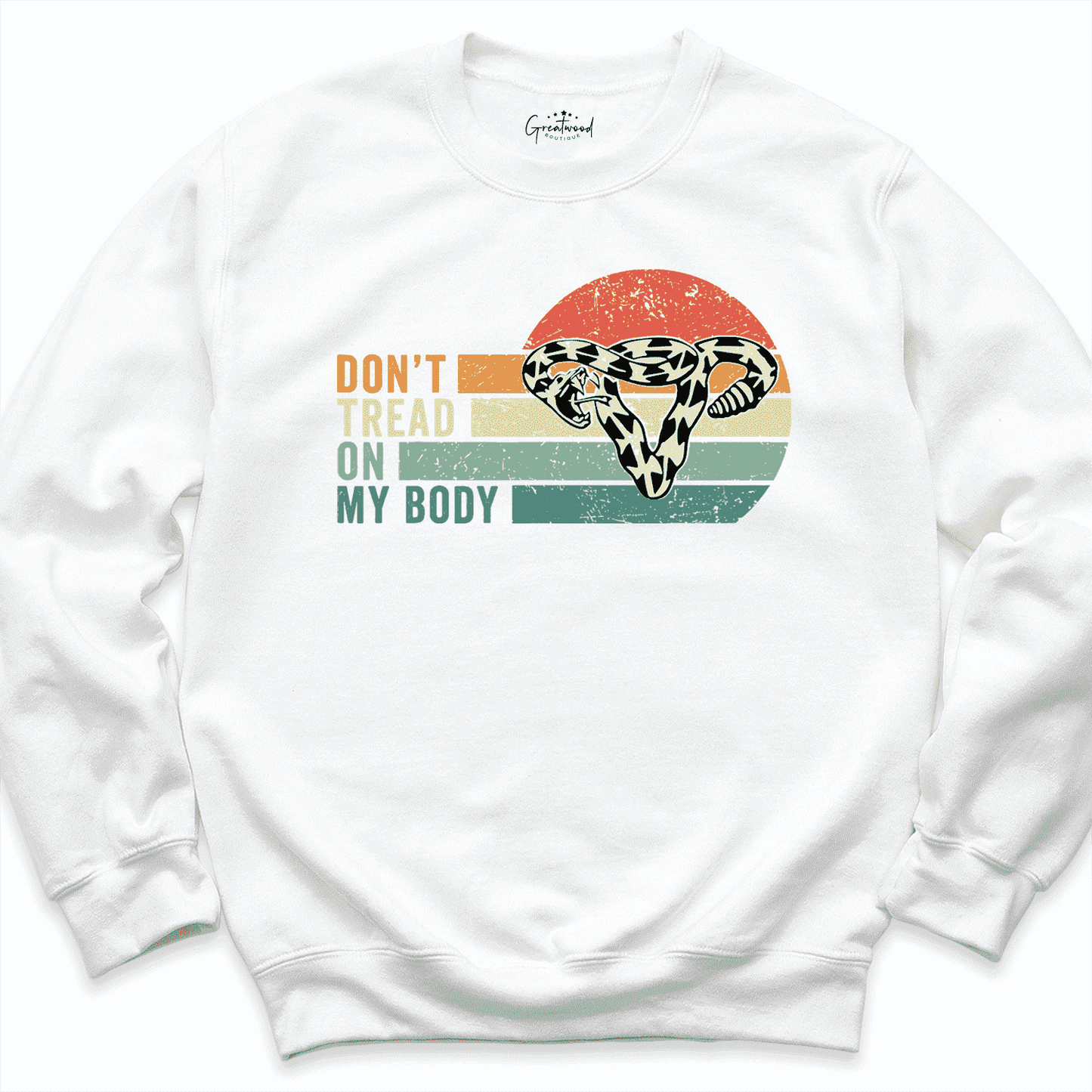 Don't Tread On My Body Shirt White - Greatwood Boutique