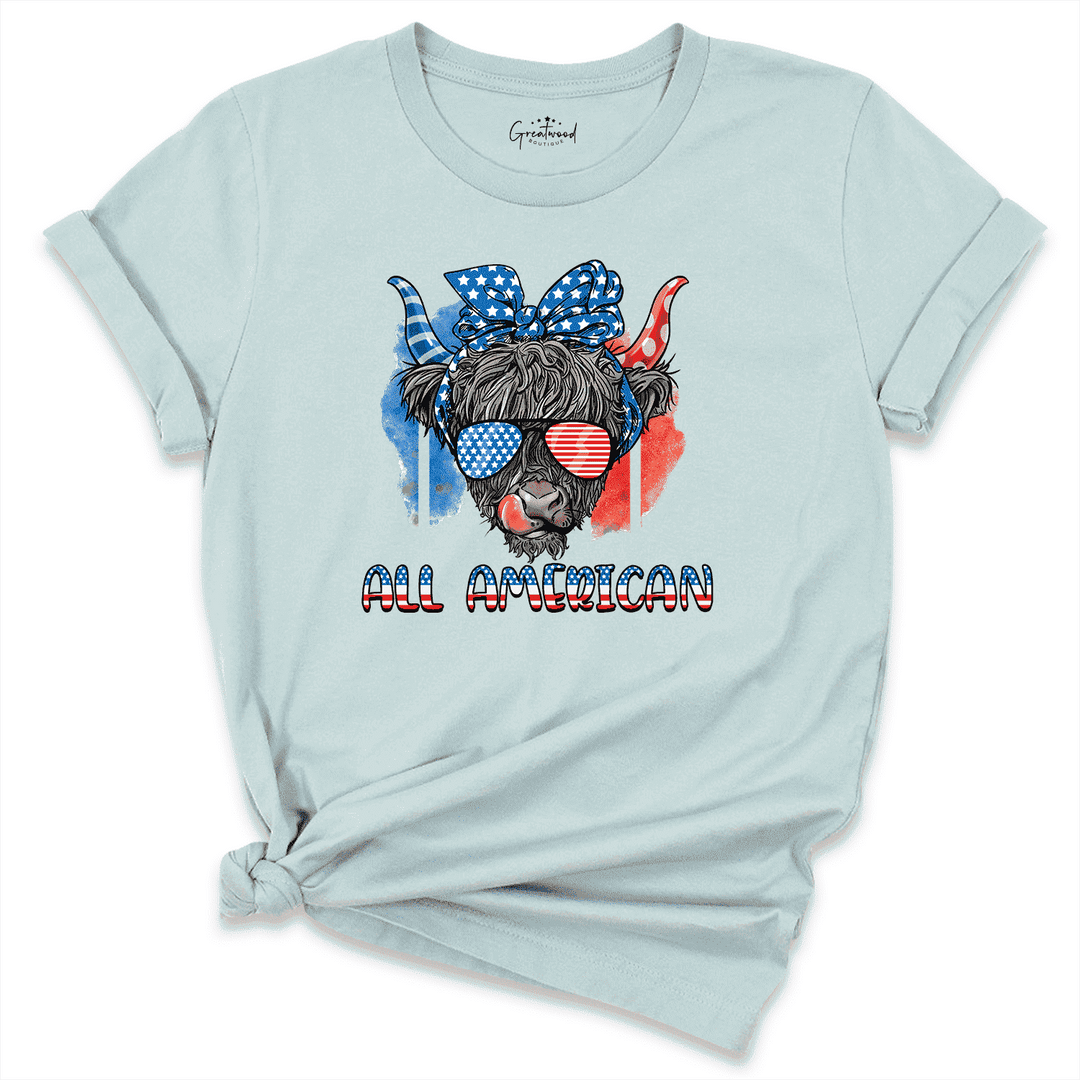 All American Cowboy Shirt Blue - Greatwood Boutique