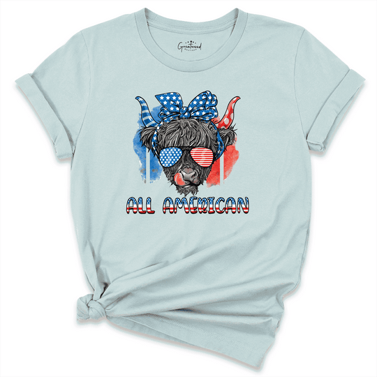 All American Cowboy Shirt Blue - Greatwood Boutique