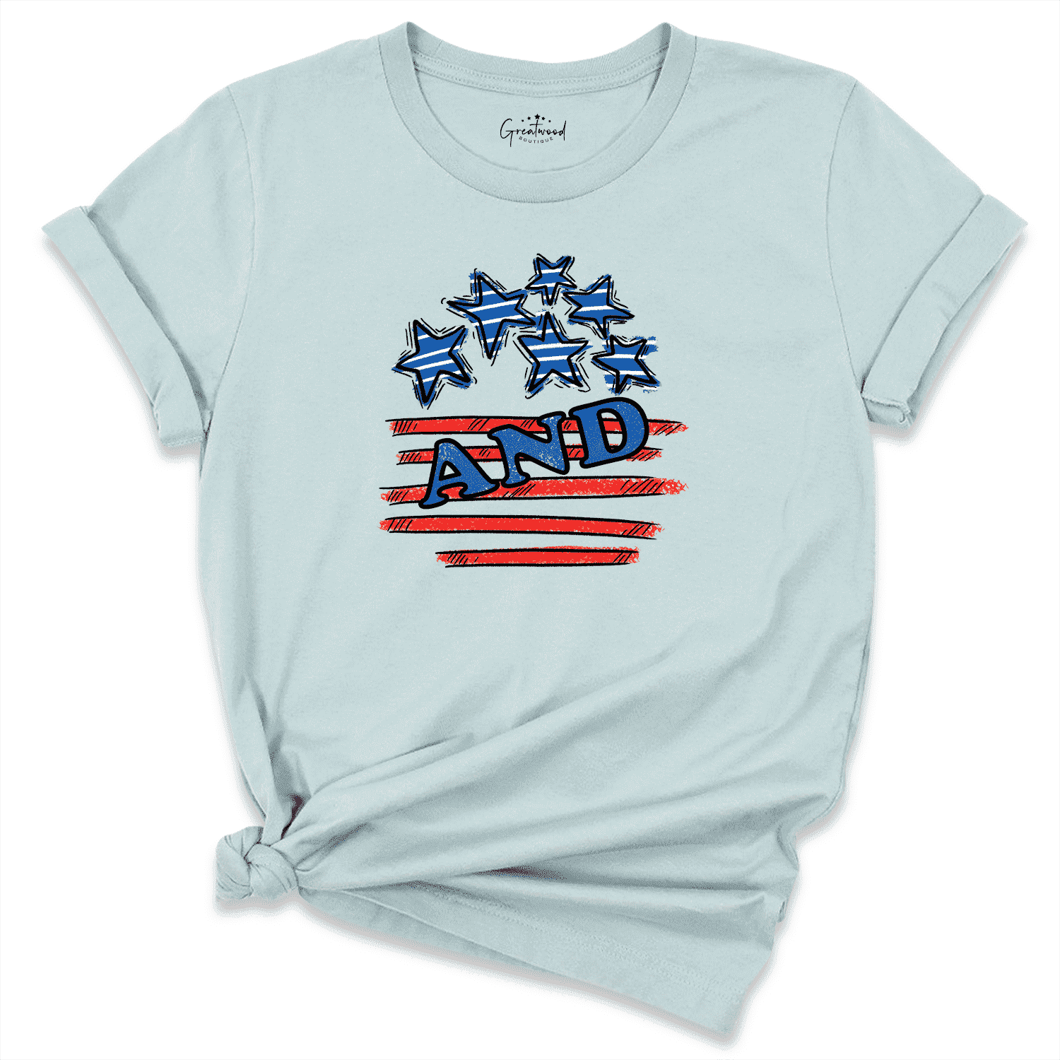 American And Shirt Blue - Greatwood Boutique