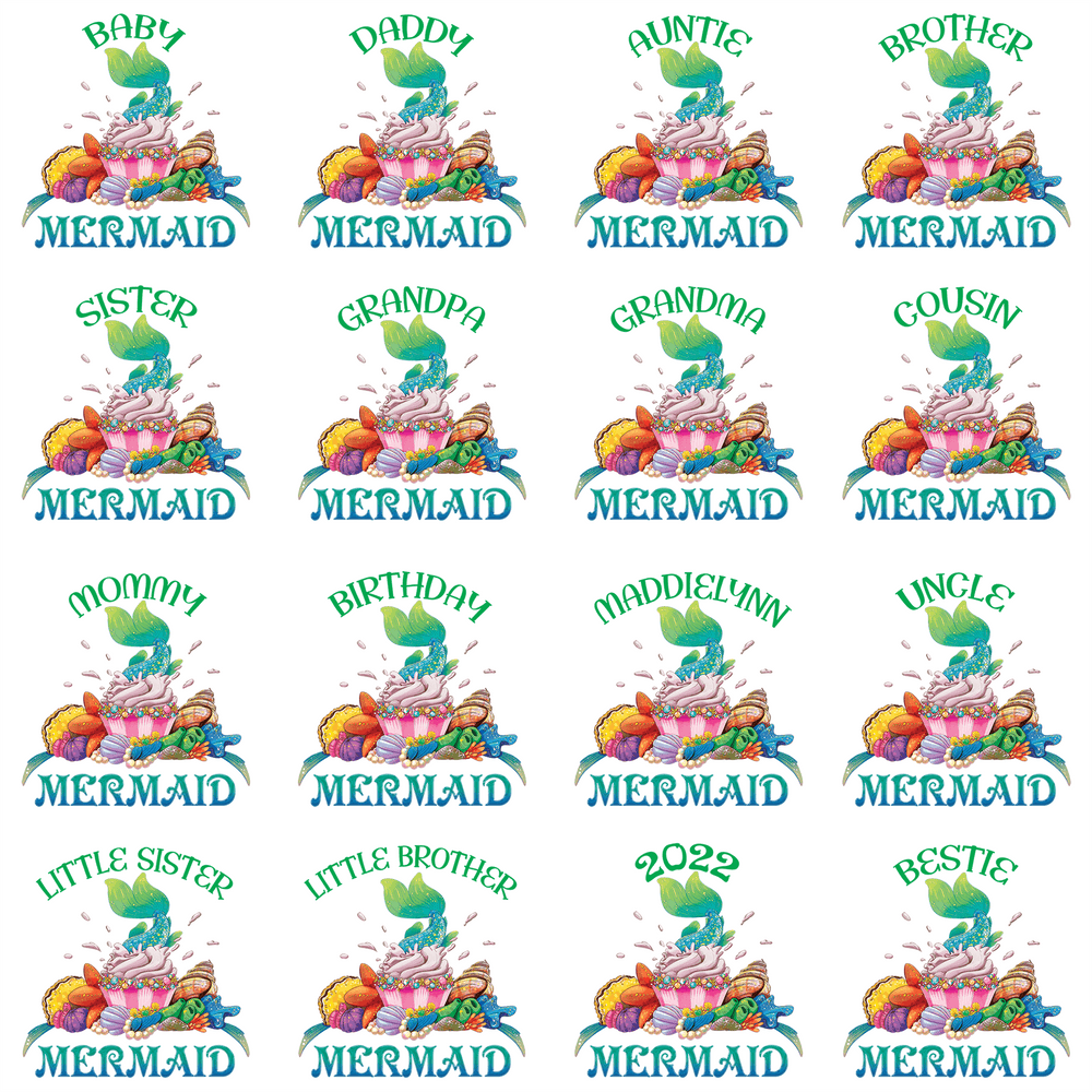 Family Mermaid Birthday Shirt