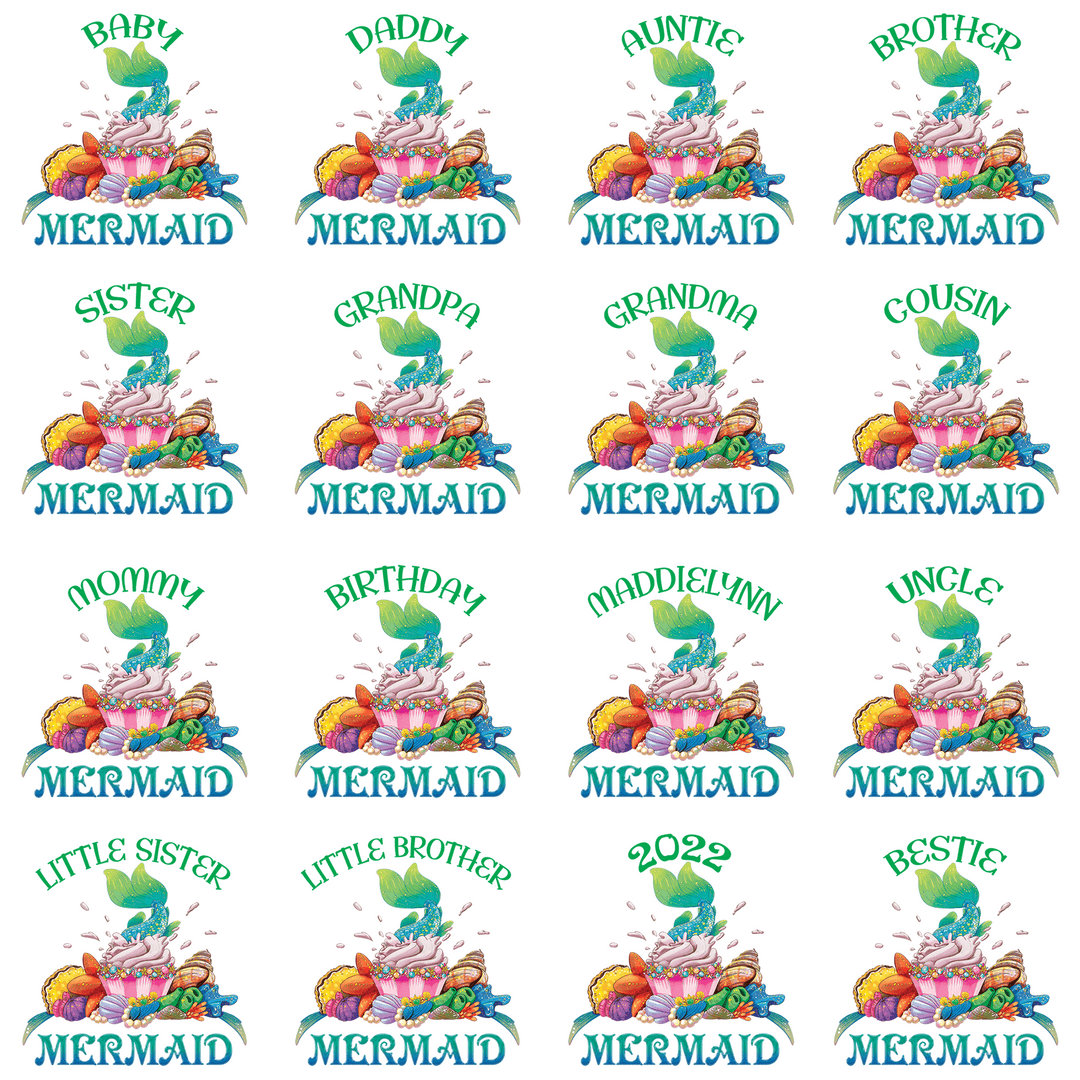 Family Mermaid Birthday Shirt