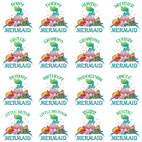 Family Mermaid Birthday Shirt