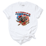 America Cow Shirt White - Greatwood Boutique