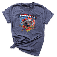 America Cow Shirt Navy - Greatwood Boutique