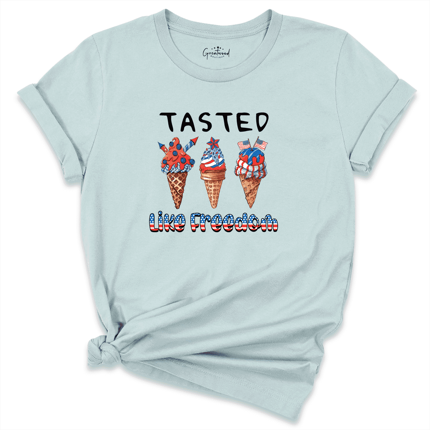 Tasted Like Freedom Shirt Blue - Greatwood Boutique
