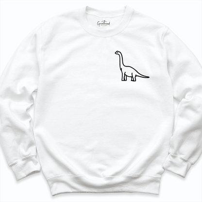 Dinosaur Sweatshirt White - Greatwood Boutique