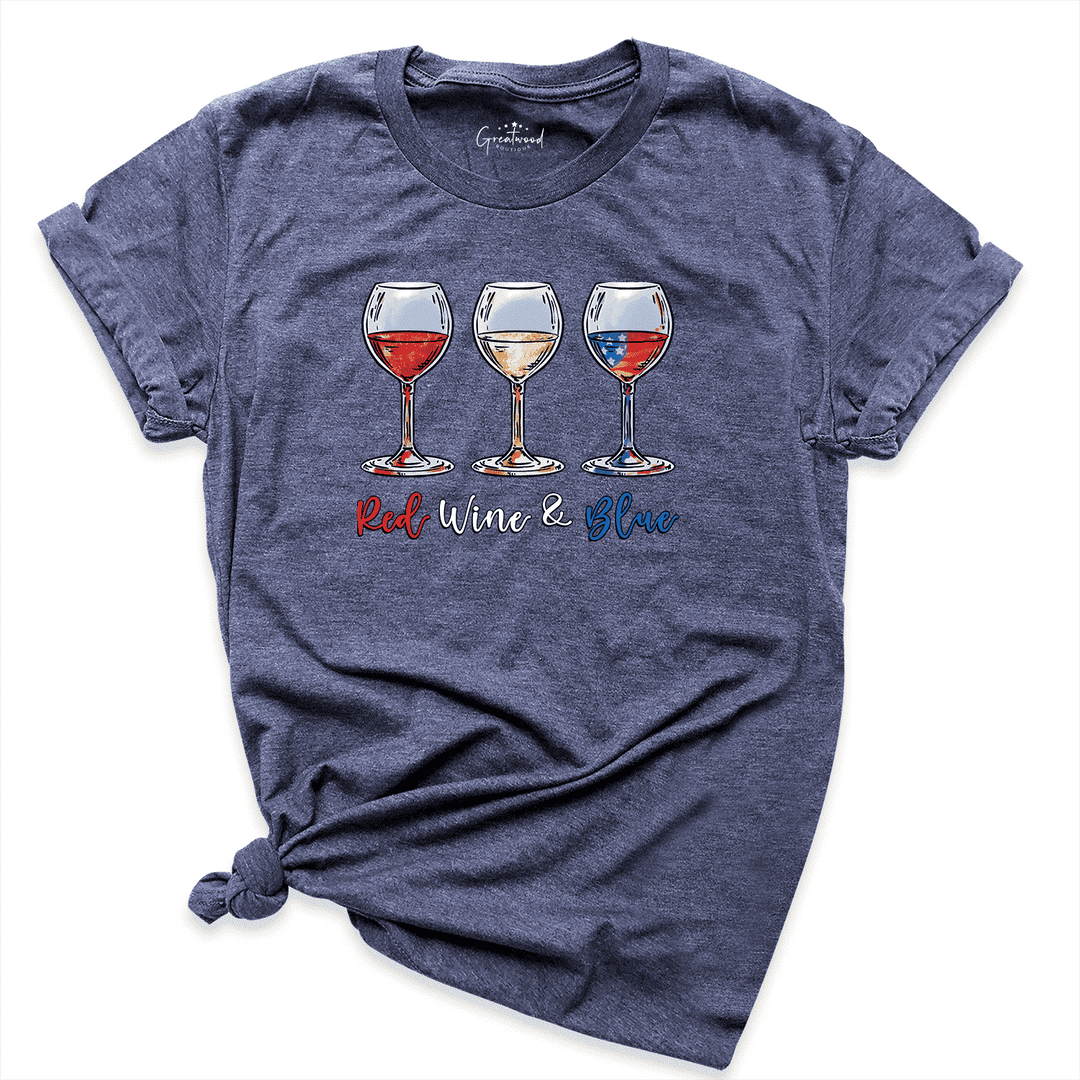 Red Wine Blue Shirt Navy - Greatwood Boutique