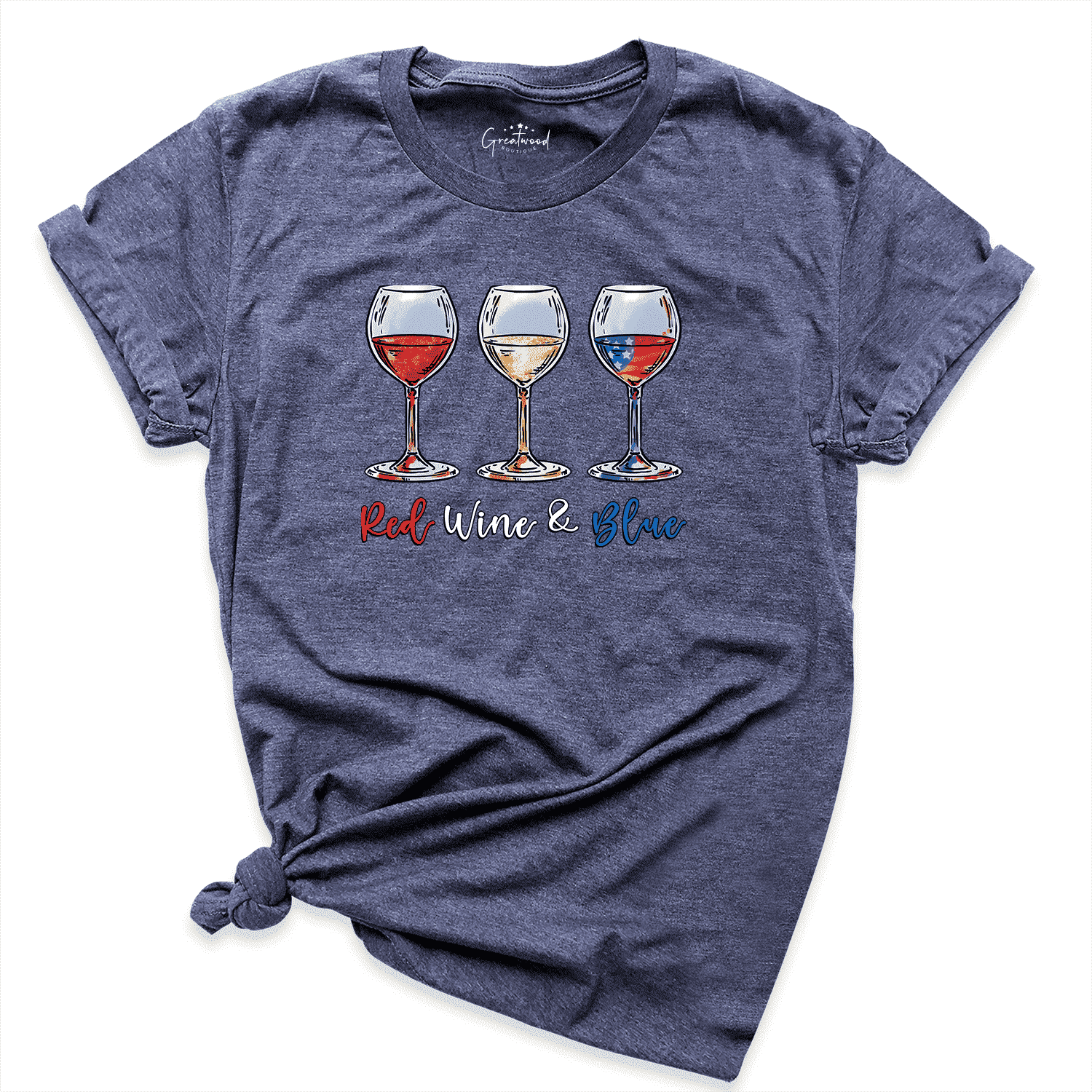 Red Wine Blue Shirt Navy - Greatwood Boutique