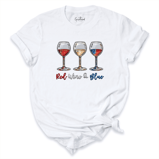 Red Wine Blue Shirt White - Greatwood Boutique