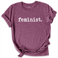 Feminist Shirt Maroon - Greatwood Boutique