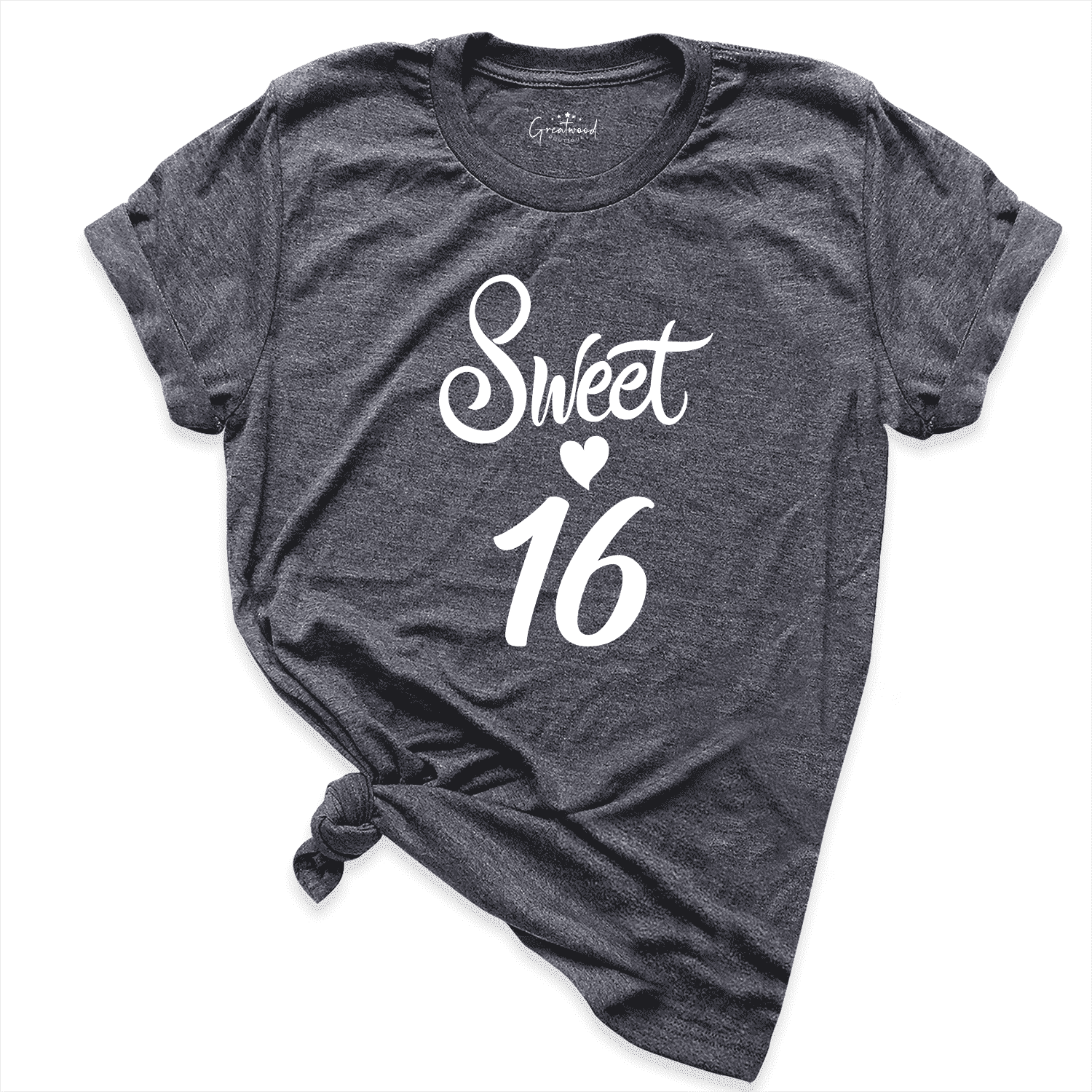 Sweet 16th Shirt D.Grey - Greatwood Boutique 
