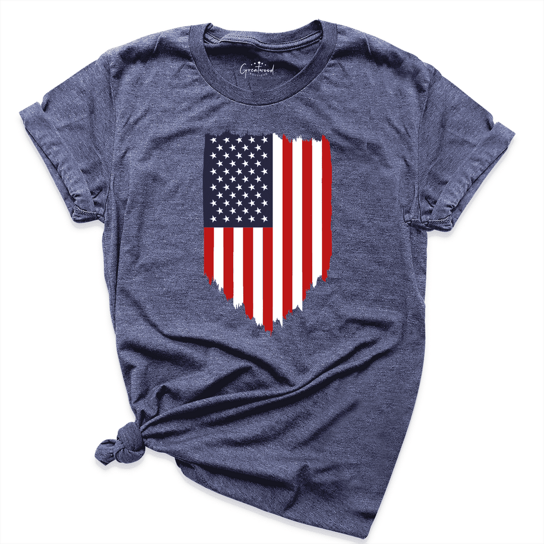 USA Flag Shirt Navy - Graetwood Boutique