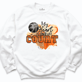Basketball Sweatshirt White - Greatwood Boutique