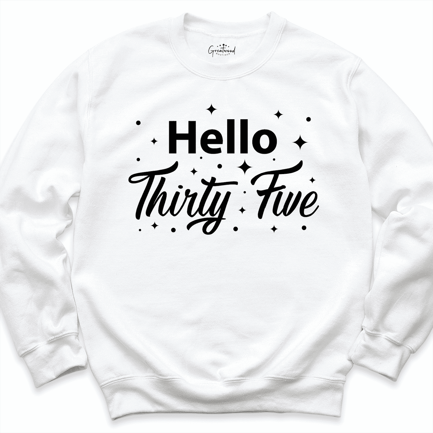Hello 35th Birthday Shirt White - Greatwood Boutique