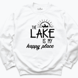 The Lake is my Happy Place Shirt White - Greatwood Boutique