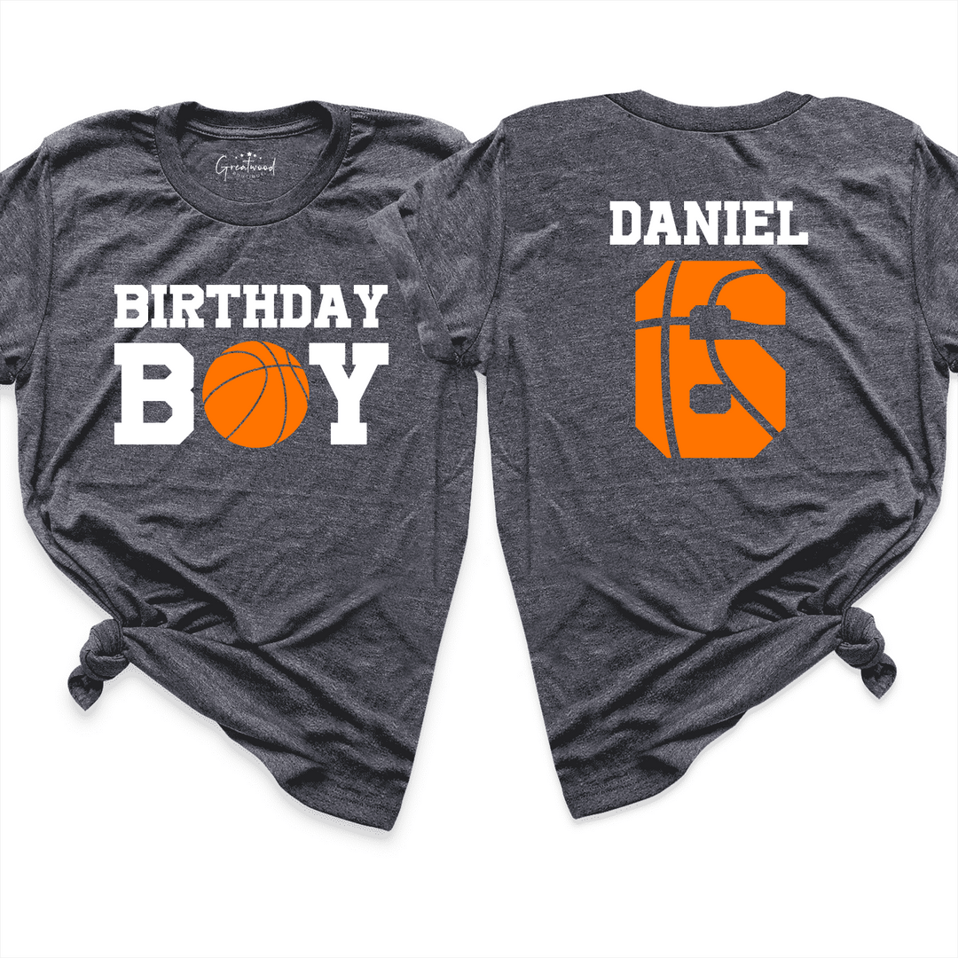 Boy Birthday shirt D.Grey - Greatwood Boutique