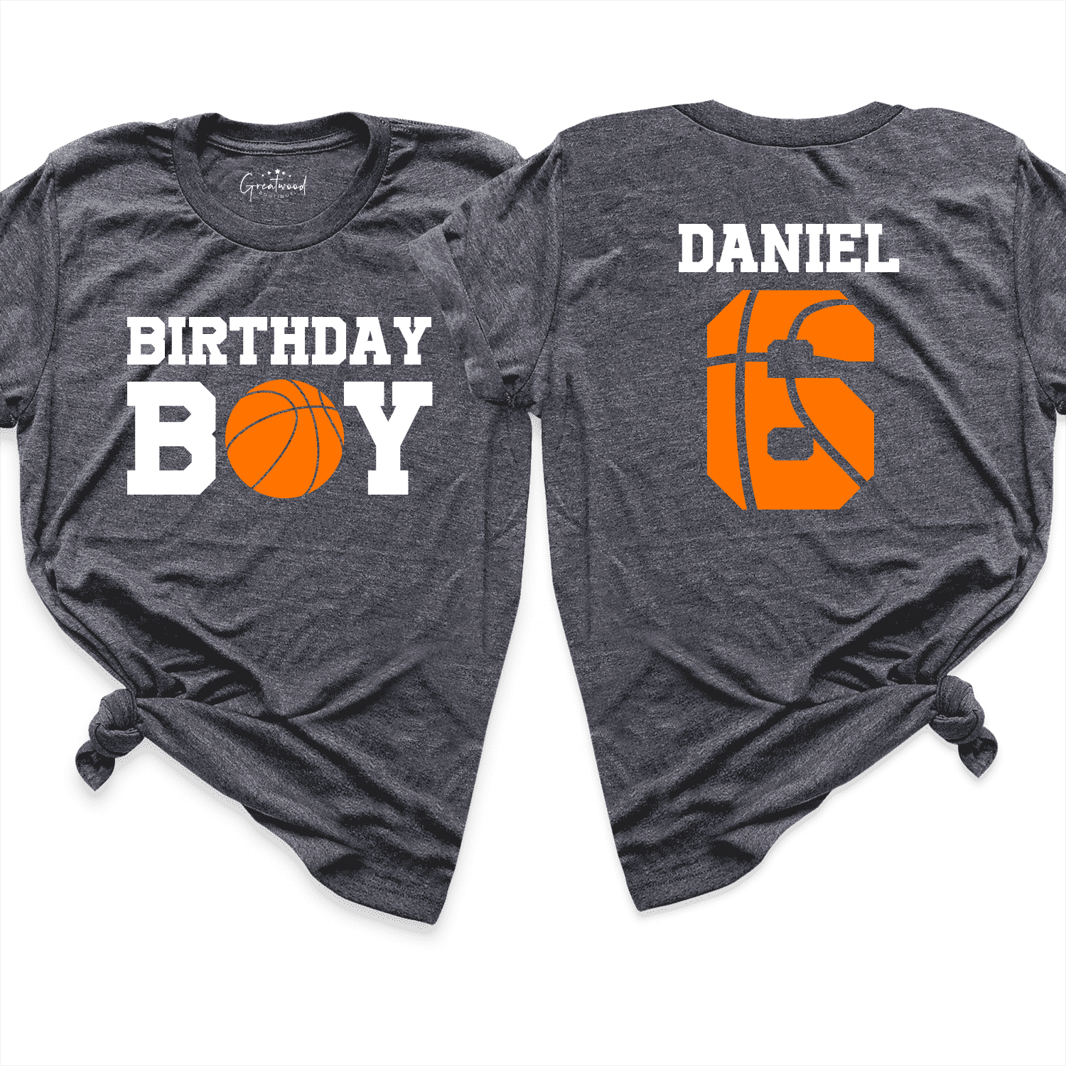 Boy Birthday shirt D.Grey - Greatwood Boutique