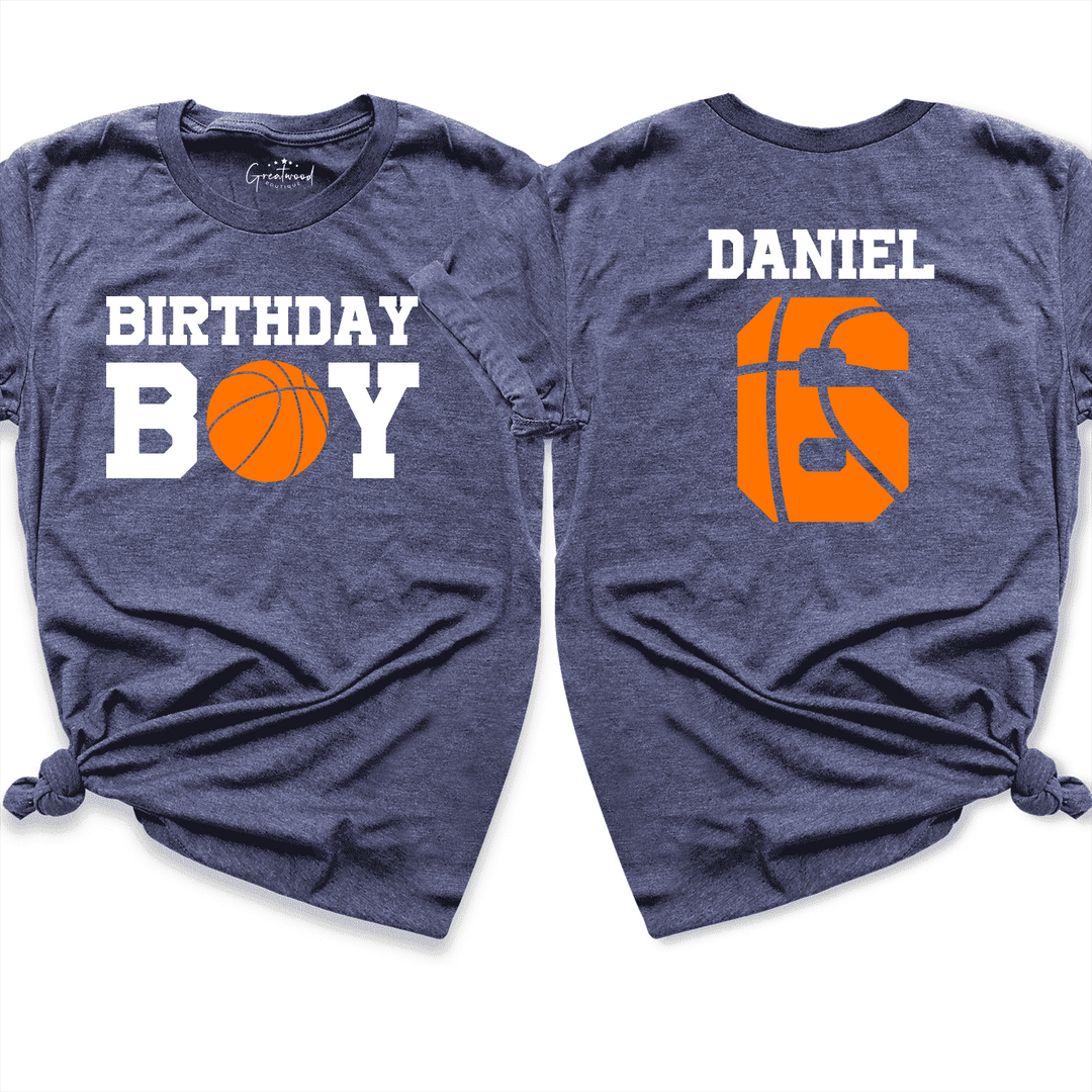 Boy Birthday shirt Navy - Greatwood Boutique