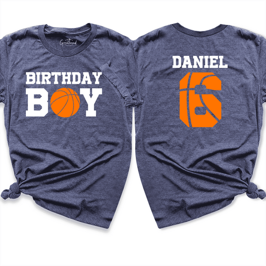 Boy Birthday shirt Navy - Greatwood Boutique