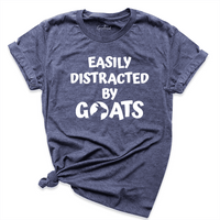 Easily Distracted By Goats Shirt Navy - Greatwood Boutique