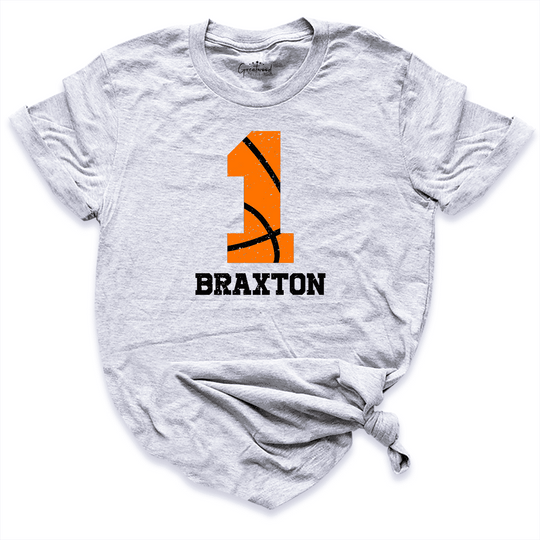 Custom Basketball Number Shirt Grey - Greatwood Boutique