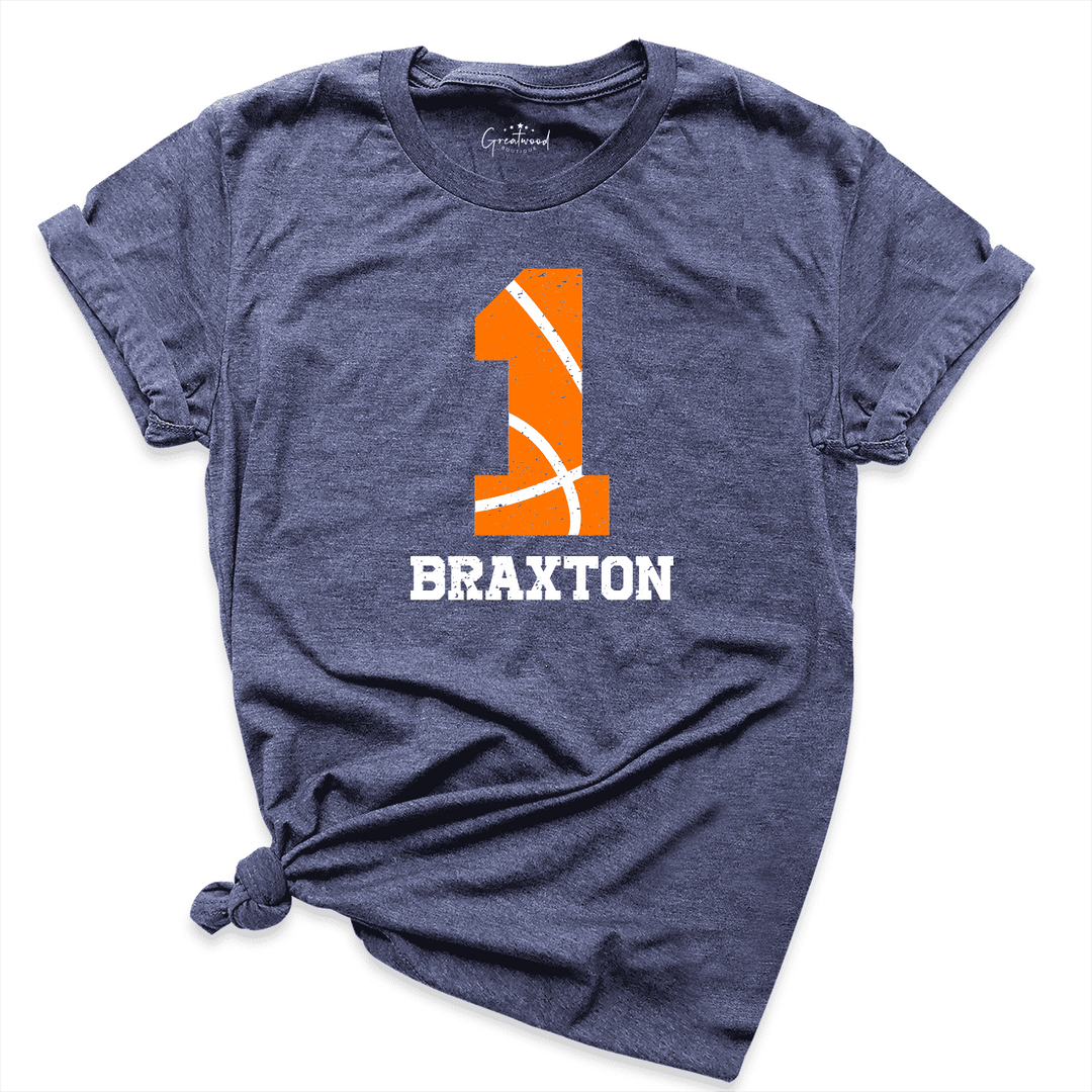 Custom Basketball Number Shirt Navy - Greatwood Boutique