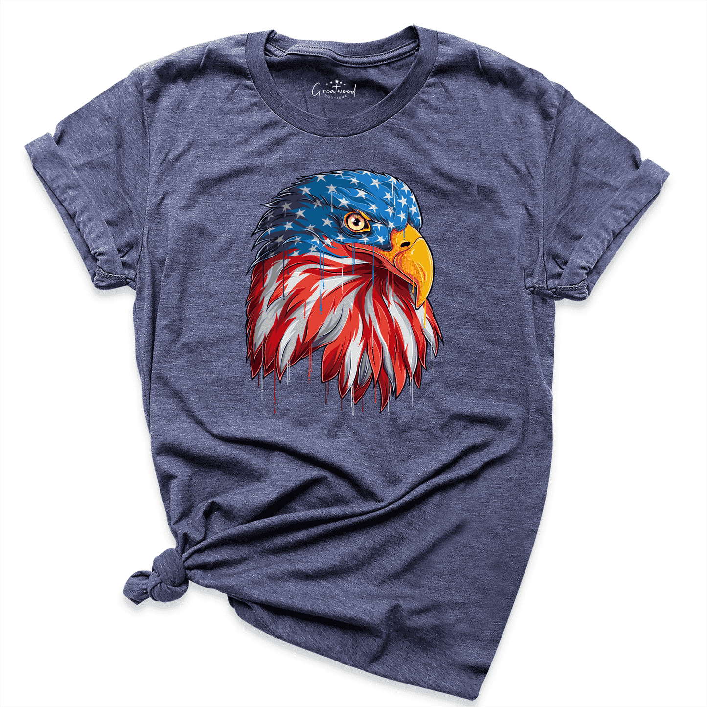 USA Eagle Shirt Navy - Greatwood Boutique