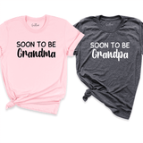 Soon To Be Grandma & Grandpa Shirt Pink - Greatwood Boutique