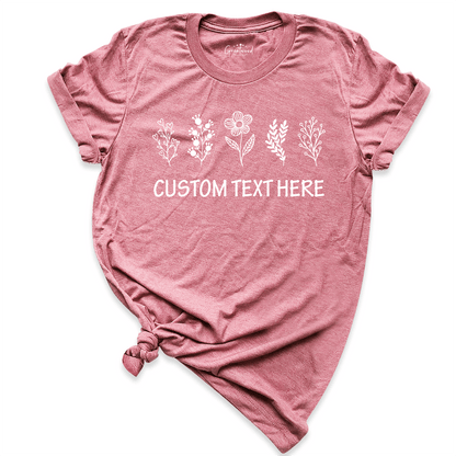 Custom Text Shirt Mauve - Greatwood Boutique