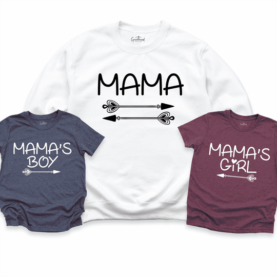 Mama Girl & Boy Shirt White - Greatwood Boutique