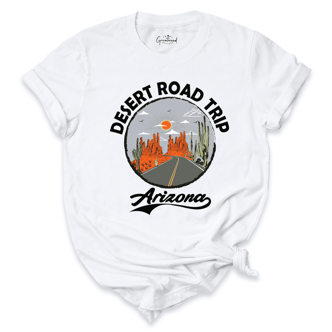 Desert Road Trip Shirt White - Greatwood Boutique