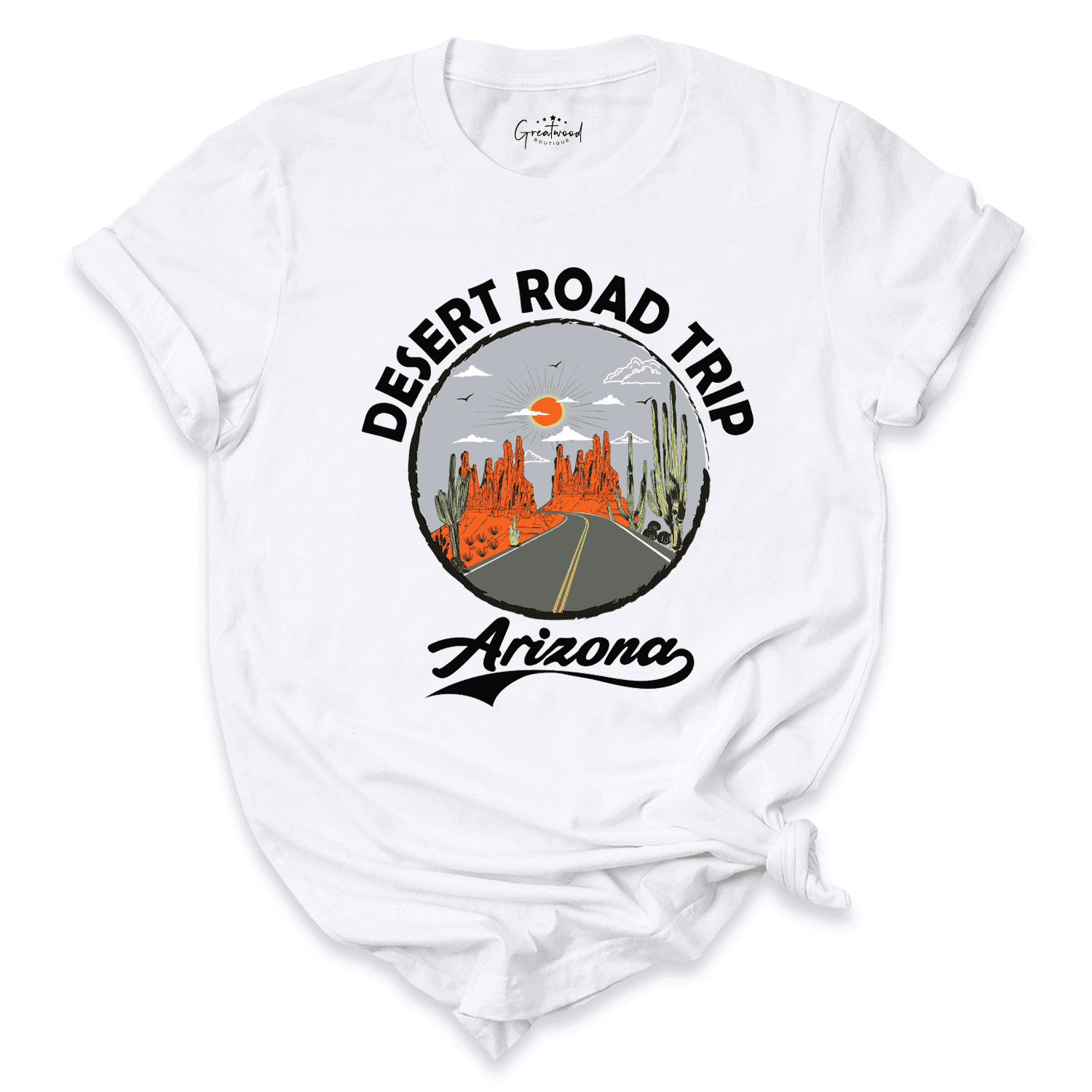Desert Road Trip Shirt White - Greatwood Boutique