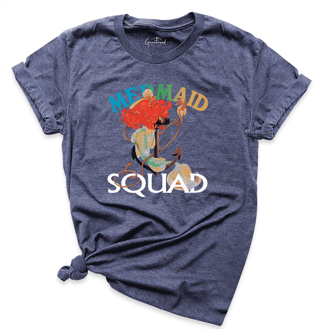 Mermaid Squad Shirt Navy - Greatwood Boutique