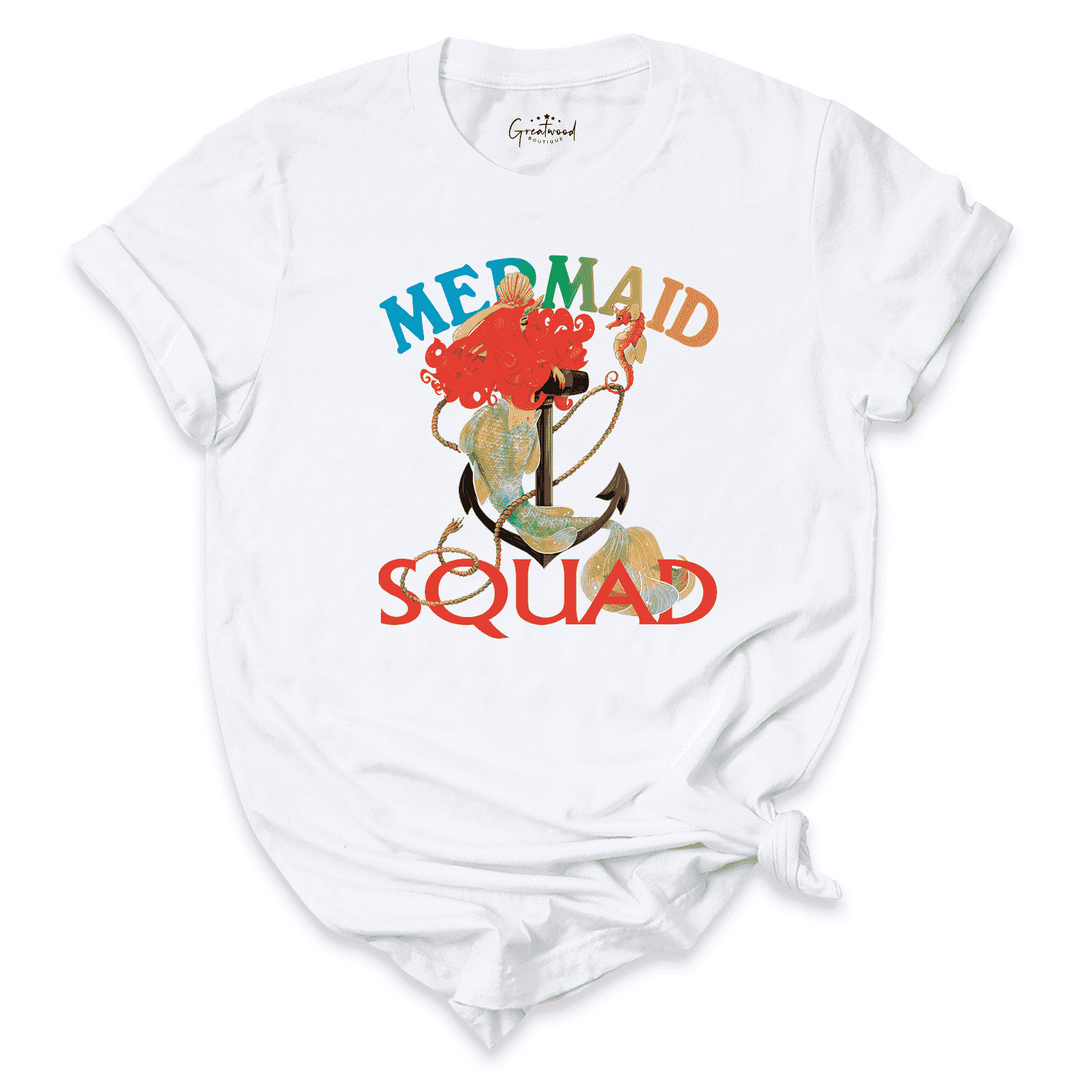 Mermaid Squad Shirt White - Greatwood Boutique