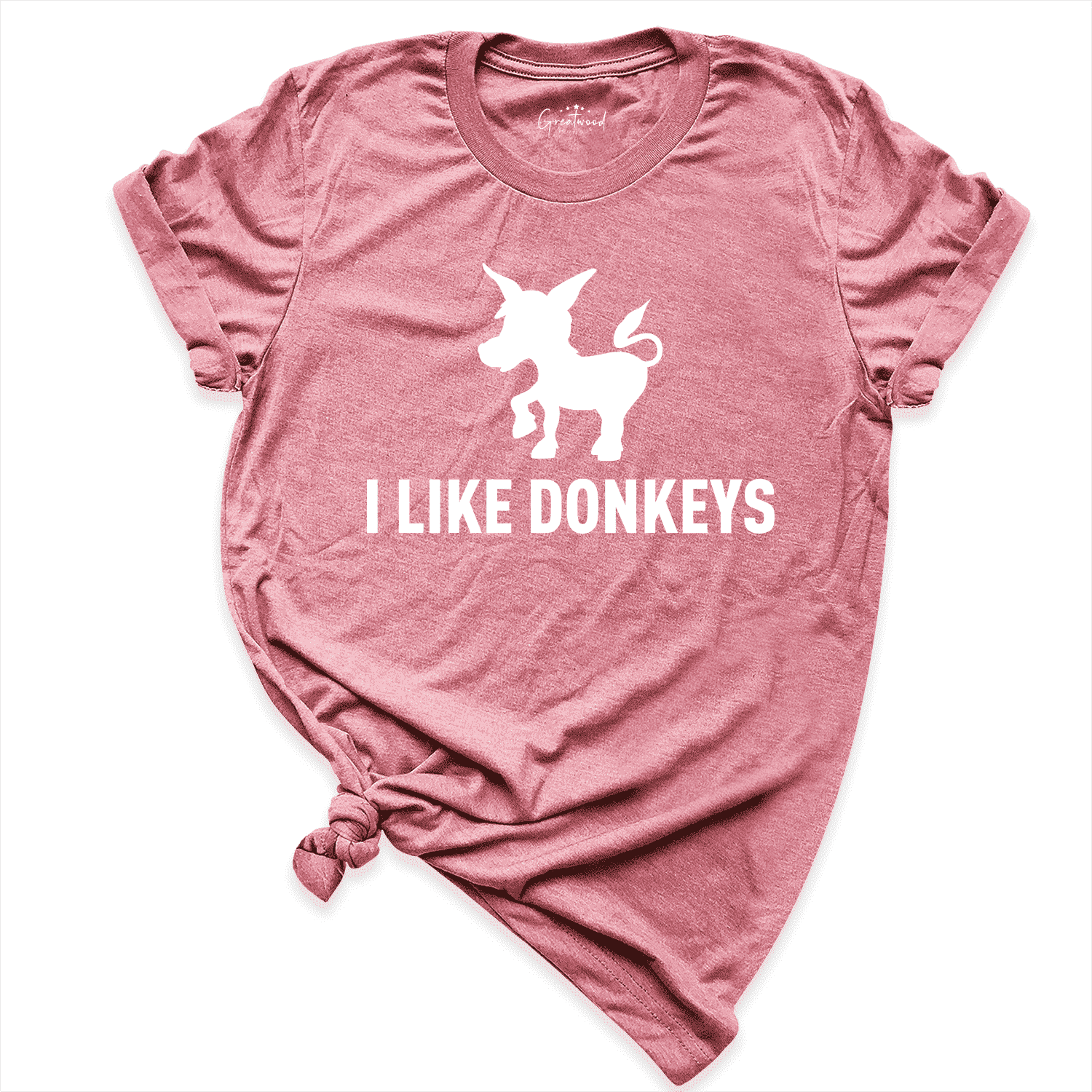 I Like Donkeys Shirt Mauve - Greatwood Boutique