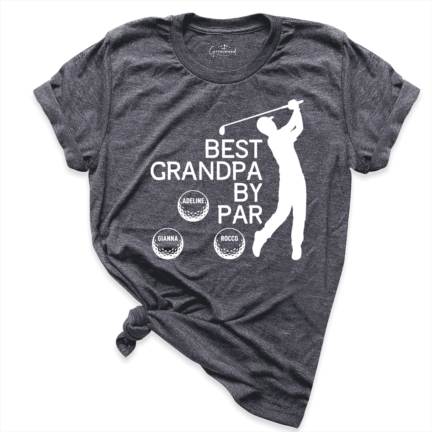 Best Grandpa By Par Shirt D.Grey - Greaywood Boutique