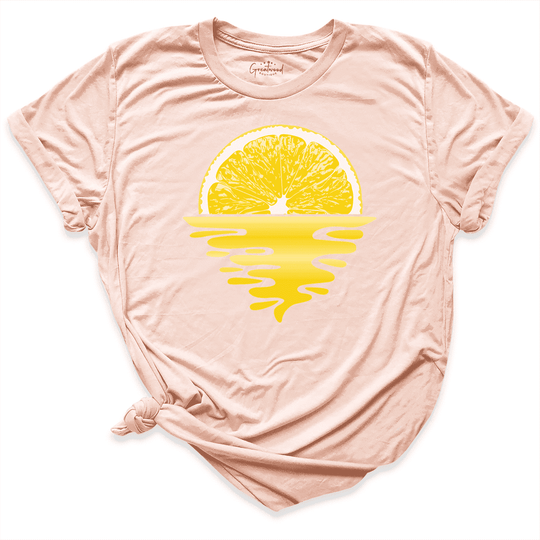 Summer Lemon Shirt Peach - Greatwood Boutique