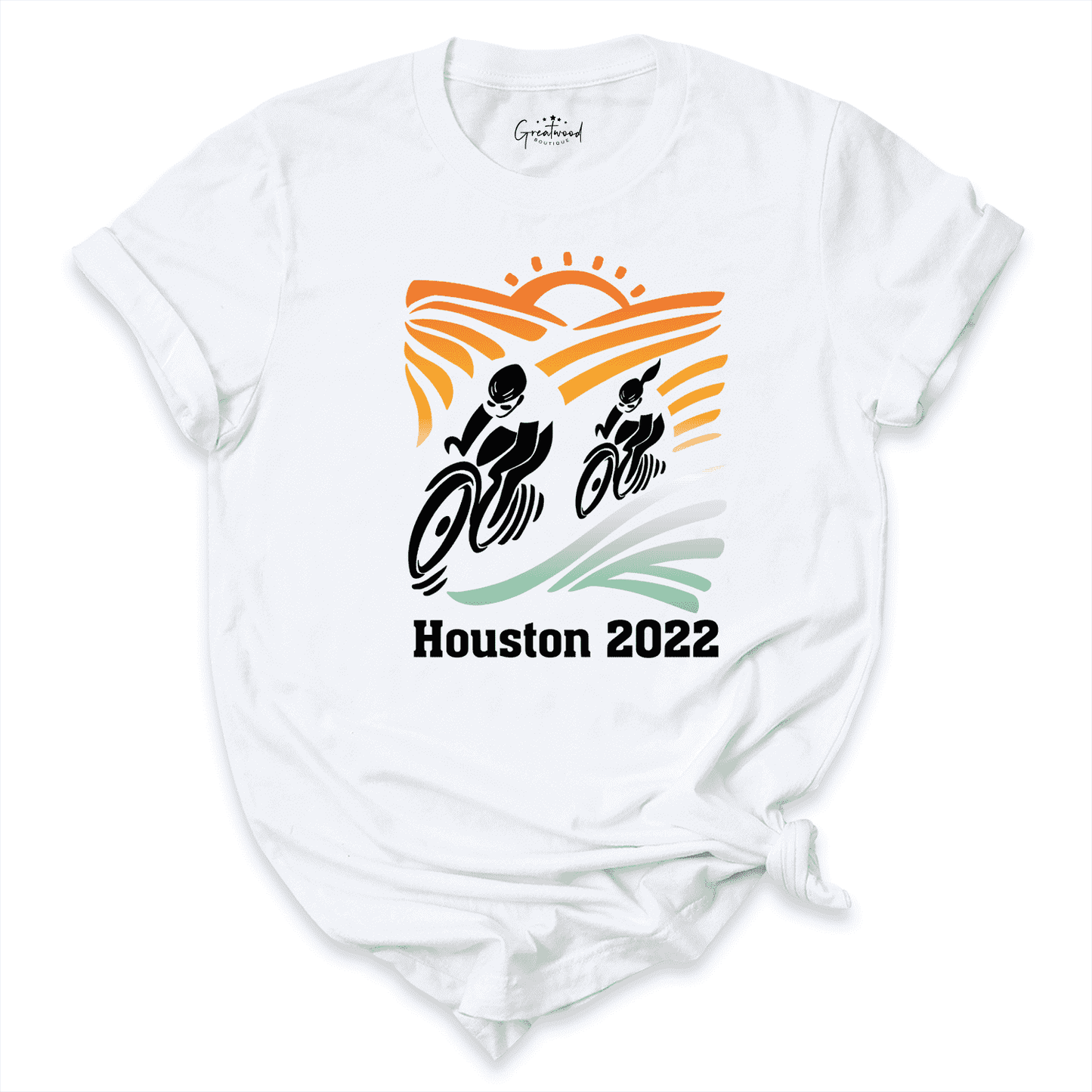 Houston 2022 Cycling Shirt White - Greatwood Boutique