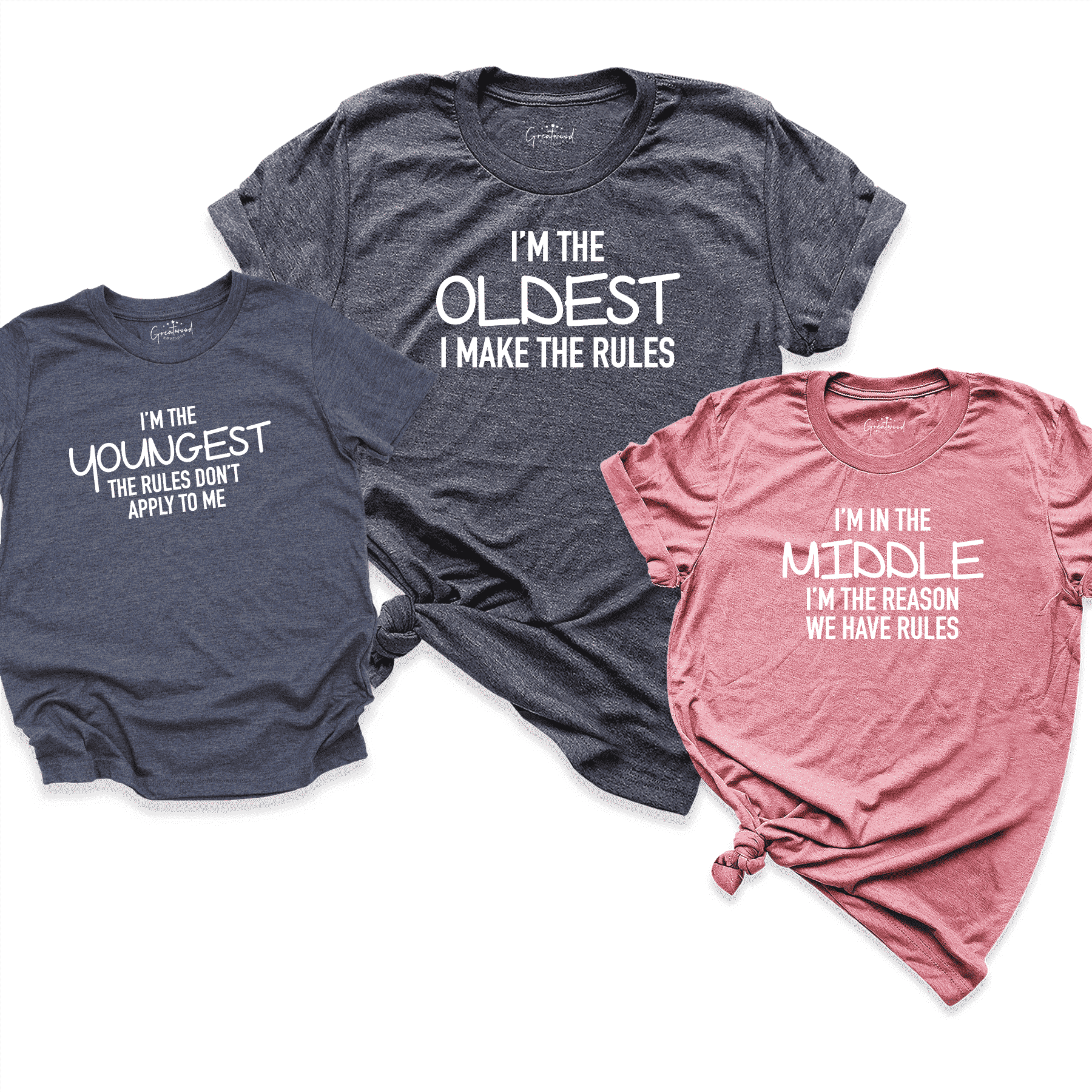 Family Matching Shirt D.Grey - Greatwood Boutique