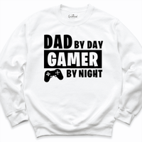 Dad By Day Gamer By Night Shirt White - Greatwood Boutique